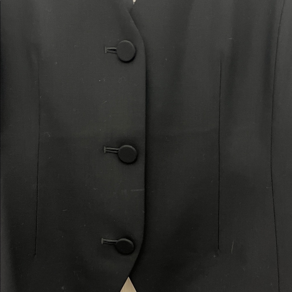 Madewell Black Wool Blend V-Neck Vest Size: 8 - Picture 6 of 7